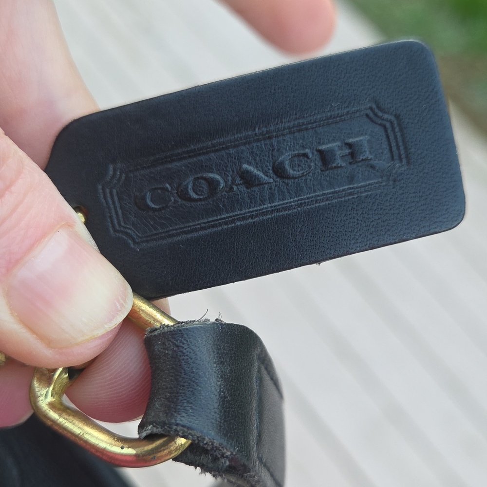 Coach Vintage Station 5130 Bag 1992 Black Leather $500 Estimated Retail GUC - Picture 4 of 17